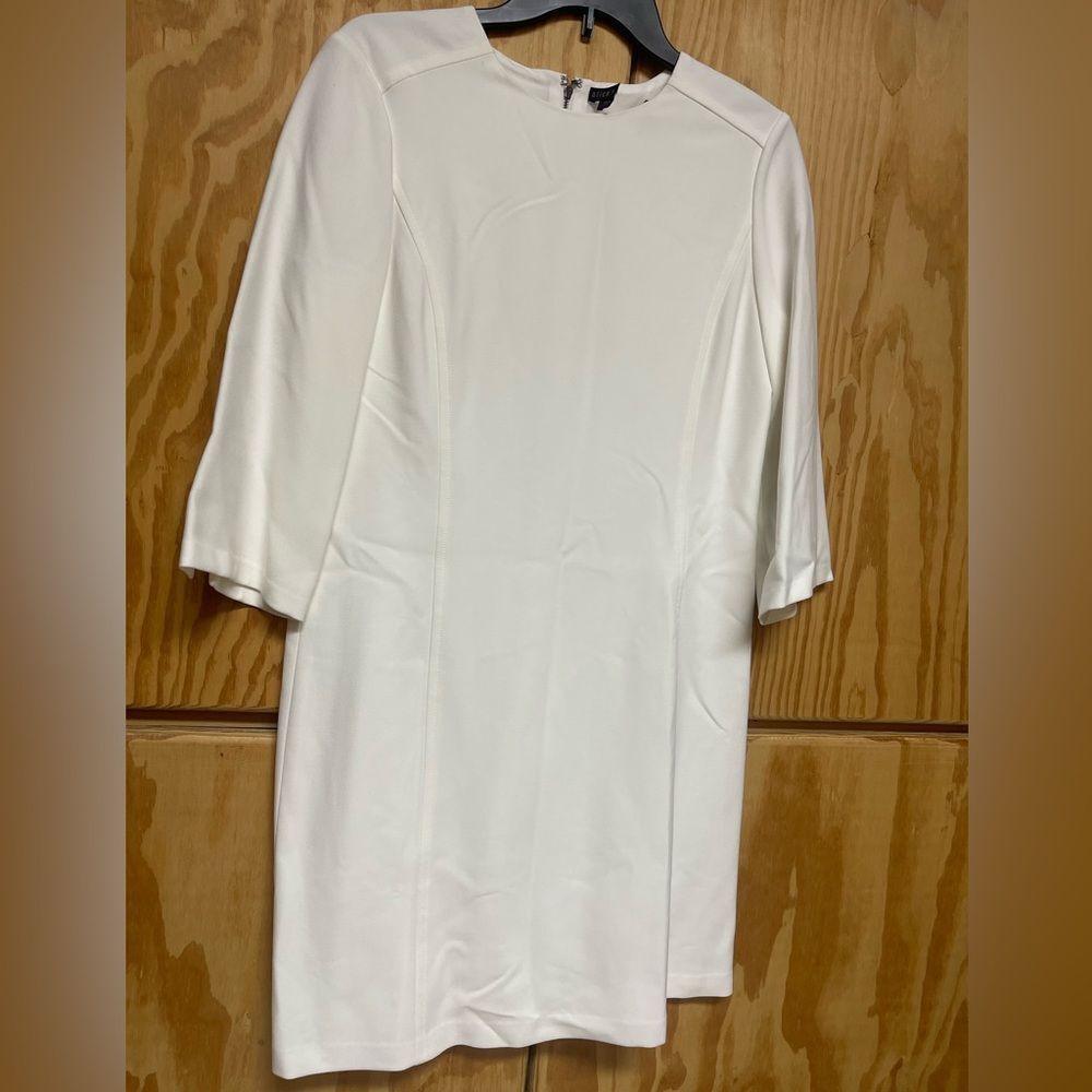 Elegant White Long Sleeve Dress Alice & Olivia